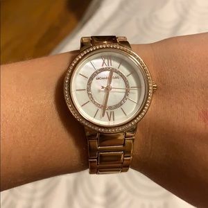Michael Kors rose gold watch